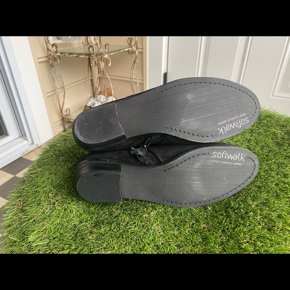 NWOT Softwalk Rocklin black suede ankle boots-8 - Picture 6 of 6